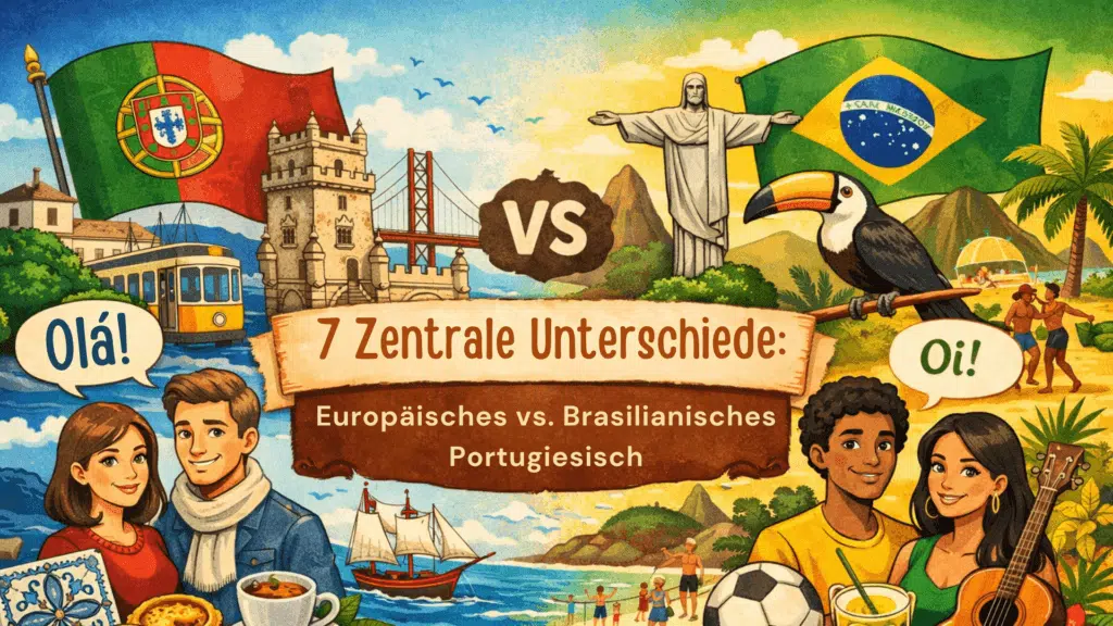 Europäisches vs Brasilianisches Portugiesisch im Vergleich
