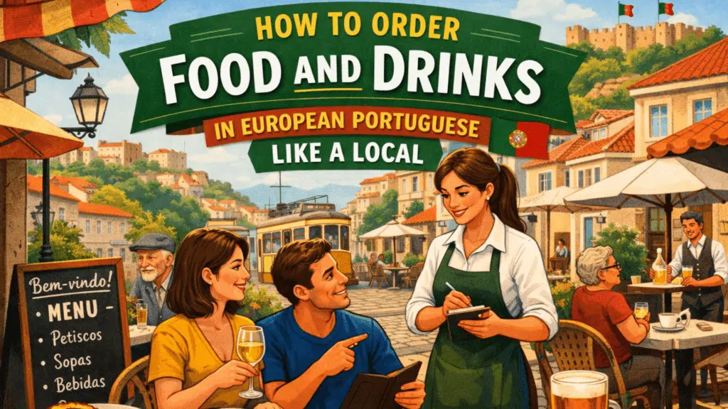 How to order food in Portuguese at a restaurant in Portugal