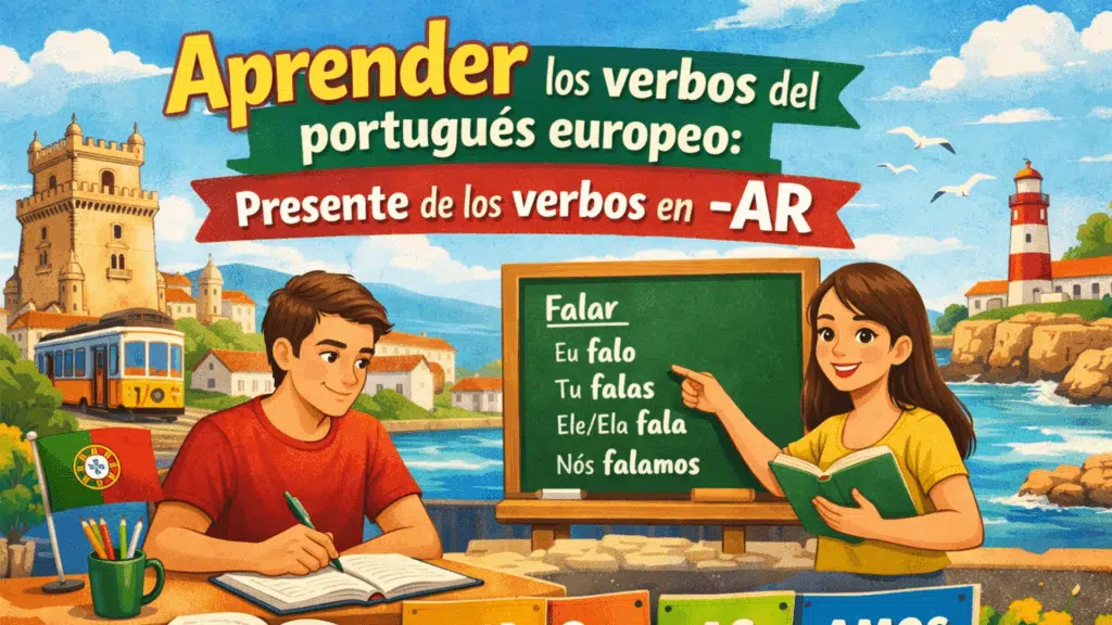 Verbos -AR portugués europeo - conjugación en presente y ejemplos para principiantes