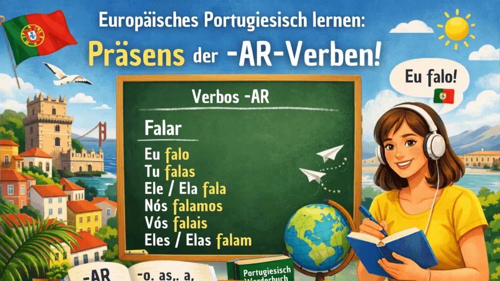 Portugiesische Verben AR Präsens - Konjugationstabelle und Übungen